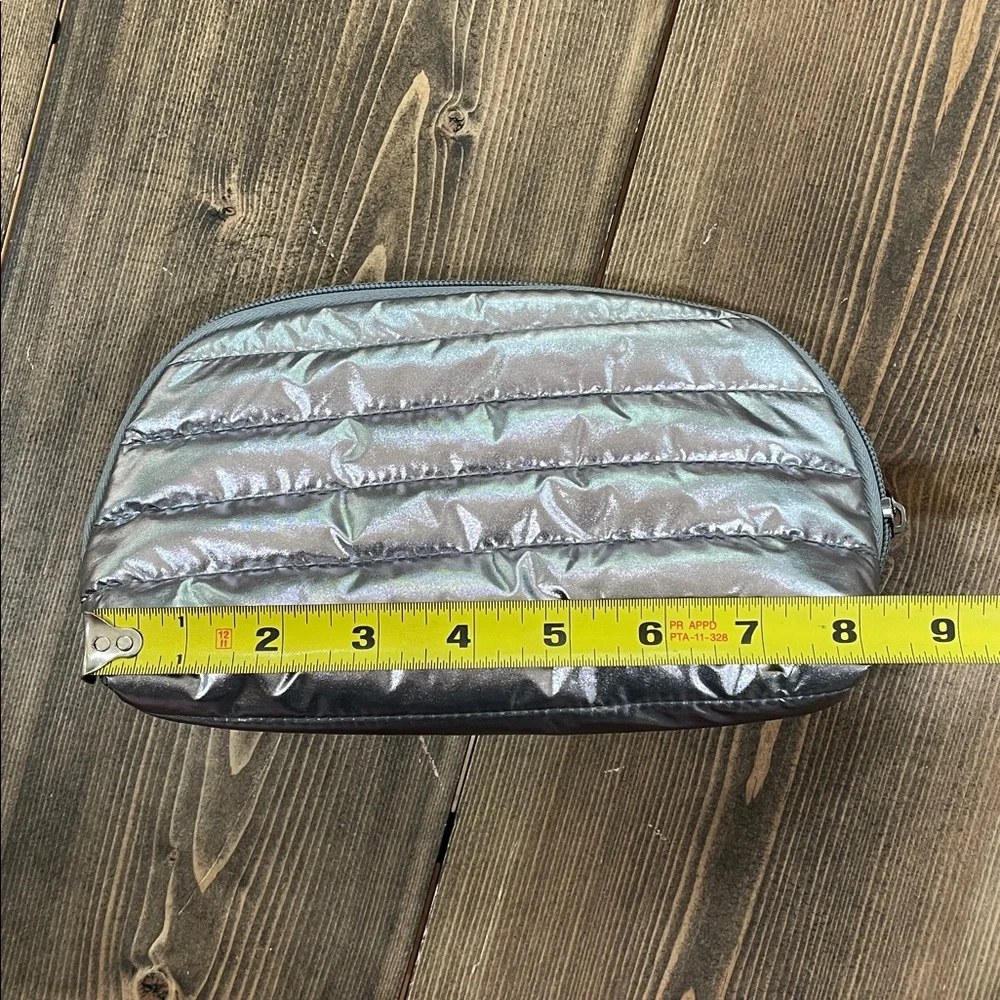 Metallic Puffer Cosmetic Bag